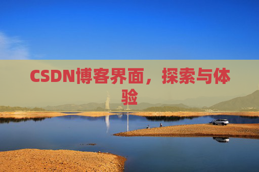 CSDN博客界面，探索与体验